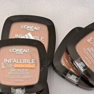 6 L'Oreal Paris Infallible 24Hour Fresh Wear Bronzer 450 Deep Tan Soft Matte